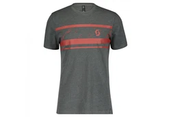 Scott Kurzarmshirt Herren S/sl Tee Stripes Grau/Hellgrau/Dunkelgrau/Dunkelgrün