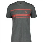 Scott Kurzarmshirt Herren S/sl Tee Stripes Grau/Hellgrau/Dunkelgrau/Dunkelgrün