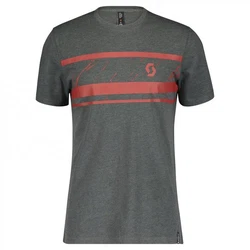 Scott Kurzarmshirt Herren S/sl Tee Stripes Grau/Hellgrau/Dunkelgrau/Dunkelgrün
