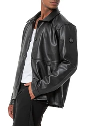 RedBridge Lederimitatjacke Schwarz/Rot