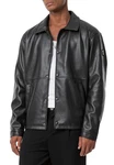 RedBridge Lederimitatjacke Schwarz/Rot