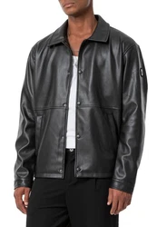 RedBridge Lederimitatjacke Schwarz/Rot