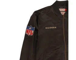 Mitchell & Ness Collegejacke NFL Raiders Dunkelbraun/Braun/Khaki/Schwarz/Dunkelrot/Dunkelblau/Grau