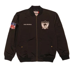 Mitchell & Ness Collegejacke NFL Raiders Dunkelbraun/Braun/Khaki/Schwarz/Dunkelrot/Dunkelblau/Grau