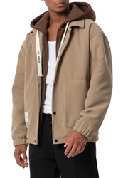 RedBridge Winterjacke mit Kapuze Beige/Khaki/Braun
