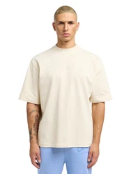CARLO COLUCCI T-Shirt Donner Beige/Khaki/Weiß