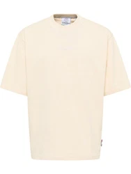 CARLO COLUCCI T-Shirt Donner Beige/Khaki/Weiß