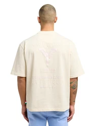 CARLO COLUCCI T-Shirt Donner Beige/Khaki/Weiß