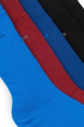BOSS Businesssocken RS Uni Col CC mit Schriftzug Blau/Dunkelblau/Mischfarben