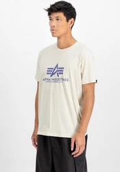 ALPHA INDUSTRIES T-Shirt Weiß/Khaki
