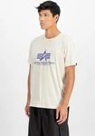 ALPHA INDUSTRIES T-Shirt Weiß/Khaki