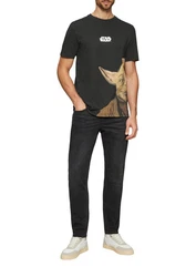 s.Oliver Shirt STAR WARS Schwarz/Braun