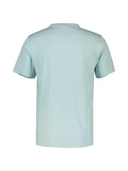 LERROS Basic T-Shirt mit Logostitch unifarben