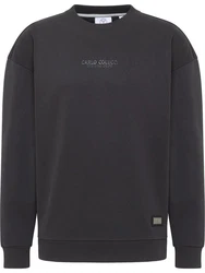 CARLO COLUCCI Sweatshirt D'ottavio Dunkelblau/Dunkelgrau/Schwarz/Grau