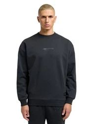 CARLO COLUCCI Sweatshirt D'ottavio Dunkelblau/Dunkelgrau/Schwarz/Grau