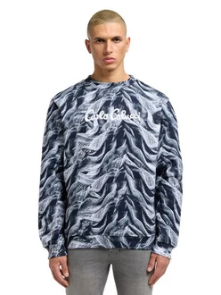 CARLO COLUCCI Sweatshirt Dotti Grau/Hellblau/Dunkelblau/Blau