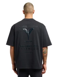CARLO COLUCCI T-Shirt Donner Dunkelgrau/Schwarz/Dunkelblau/Beige