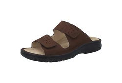 BERKEMANN Berkemann Berkoflex Luis Pantolette Sandale Khaki/Dunkelbraun/Braun