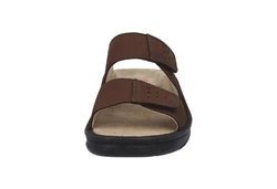 BERKEMANN Berkemann Berkoflex Luis Pantolette Sandale Khaki/Dunkelbraun/Braun