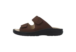BERKEMANN Berkemann Berkoflex Luis Pantolette Sandale Khaki/Dunkelbraun/Braun