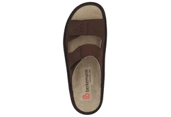 BERKEMANN Berkemann Berkoflex Luis Pantolette Sandale Khaki/Dunkelbraun/Braun
