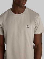 Calvin Klein Jeans T-Shirt 2 PACK MONOLOGO Logodruck Khaki/Beige/Braun