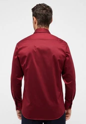 Eterna Langarmhemd MODERN FIT NON IRON Dunkelrot/Rot/Bordeaux