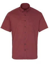 Eterna Kurzarmhemd MODERN FIT EASY IRON Dunkelrot/Rot/Bordeaux