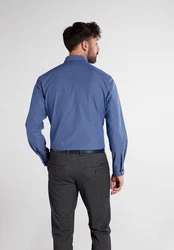 Eterna Langarmhemd MODERN FIT Dunkelblau/Blau/Hellblau/Grau