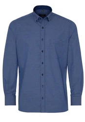 Eterna Langarmhemd MODERN FIT Dunkelblau/Blau/Hellblau/Grau