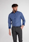 Eterna Langarmhemd MODERN FIT Dunkelblau/Blau/Hellblau/Grau