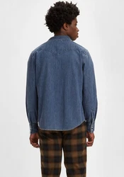 LEVI'S Hemd Barstow Western Standard blue denim