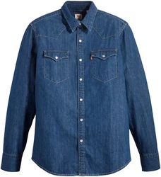 LEVI'S Hemd Barstow Western Standard blue denim