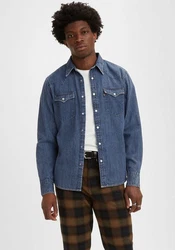 LEVI'S Hemd Barstow Western Standard blue denim