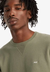 LEVI'S Pullover Lightweight Housemark Sweater Dunkelgrün/Khaki/Grün