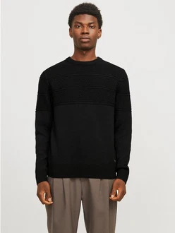 Jack & Jones Rundhalspullover JJJERRY KNIT CREW NECK