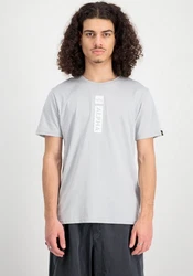 ALPHA INDUSTRIES T-Shirt Grau/Silber