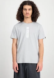 ALPHA INDUSTRIES T-Shirt Grau/Silber