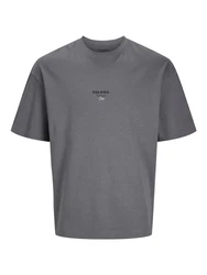 Jack & Jones Rundhalsshirt JJEURBAN EDGE STUDIO TEE SS O-NECK Dunkelgrau/Grau/Hellgrau