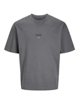 Jack & Jones Rundhalsshirt JJEURBAN EDGE STUDIO TEE SS O-NECK Dunkelgrau/Grau/Hellgrau