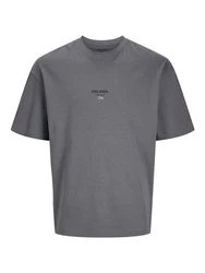 Jack & Jones Rundhalsshirt JJEURBAN EDGE STUDIO TEE SS O-NECK Dunkelgrau/Grau/Hellgrau
