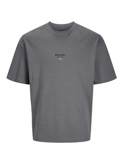 Jack & Jones Rundhalsshirt JJEURBAN EDGE STUDIO TEE SS O-NECK Dunkelgrau/Grau/Hellgrau Jack & Jones Rundhalsshirt JJEURBAN EDGE STUDIO TEE SS O-NECK Dunkelgrau/Grau/Hellgrau