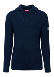 Derbe Strickpullover Matrosenplnn Dunkelblau