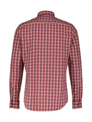 LERROS Karohemd mit Button-down-Kragen Rot/Lila/Dunkelrot