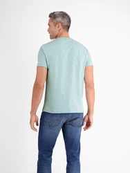 LERROS Unifarbenes T-Shirt mit Print Unifarben