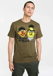 LOGOSHIRT T-Shirt Sesamstrasse - Ernie & Bert Dunkelgrün/Khaki/Grün