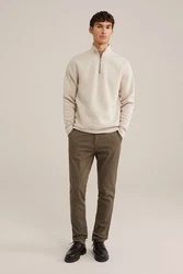 WE Fashion Sweater Braun/Beige/Khaki/Lila