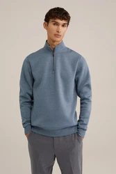 WE Fashion Sweater Grau/Blau/Dunkelblau