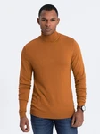 OMBRE Rollkragenpullover Schwarz/Orange/Braun