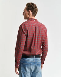 Gant Langarmhemd Rot/Braun/Dunkelrot